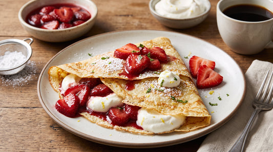 Strawberries and Cream Crepe (Patisserie-Style at Home)